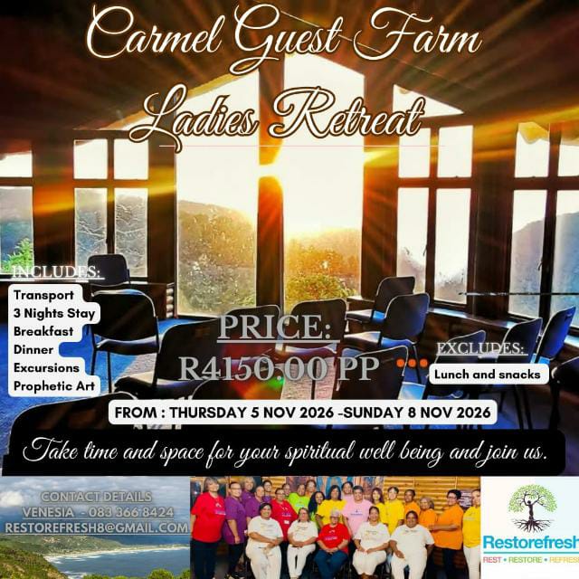 Carmel Guest Farm Ladies Retreat 2026 flyer
